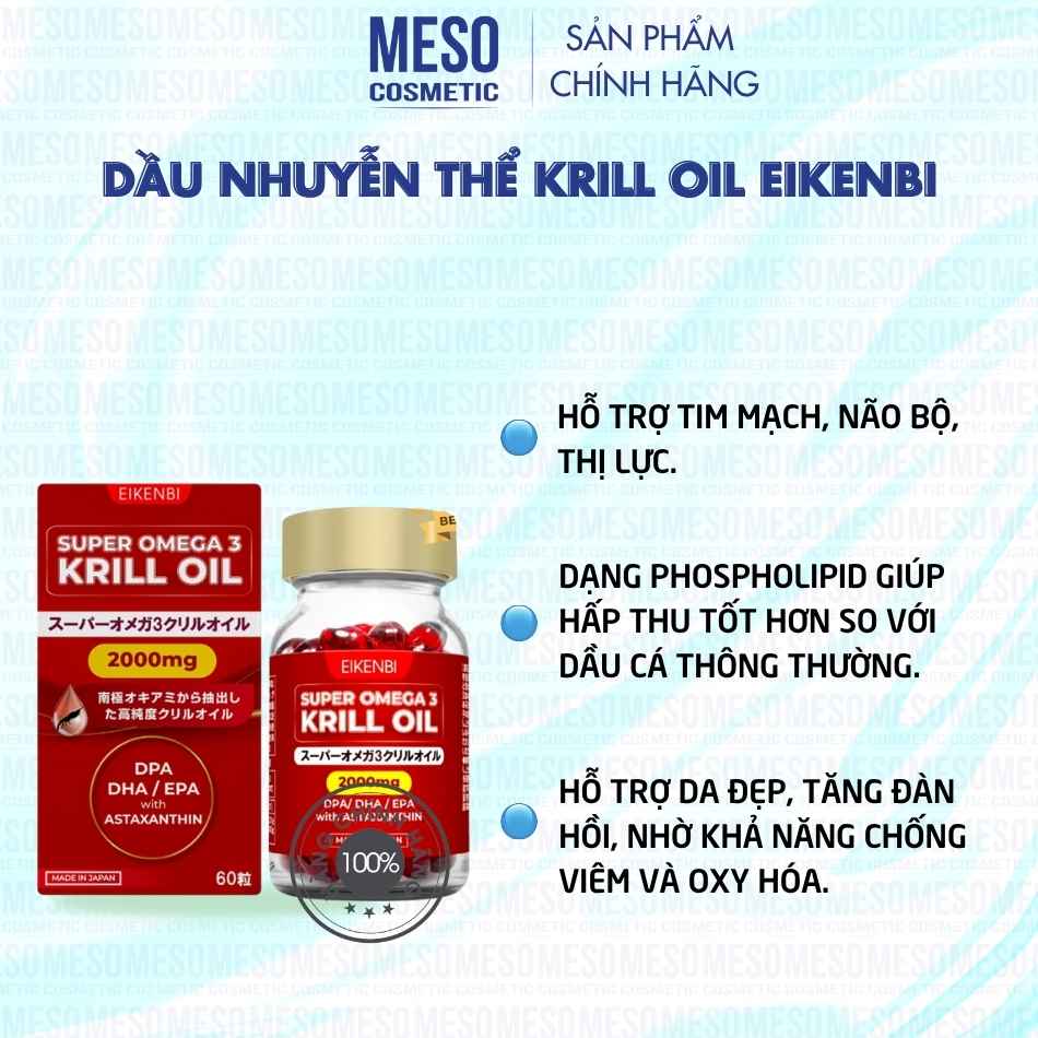 Dầu nhuyễn thể Krill Oil Eikenbi